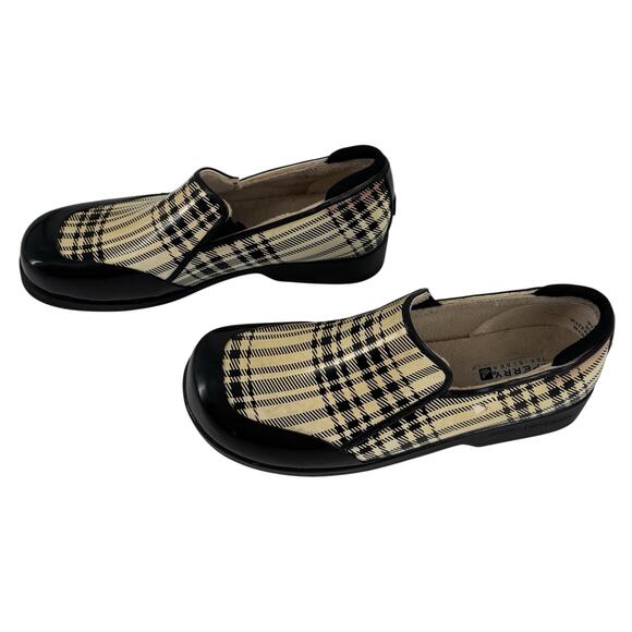 Sperry Topsiders Women's Sz 9 Yellow/Black Plaid Shoes Waterproof Outdoor Rain - Picture 2 of 12